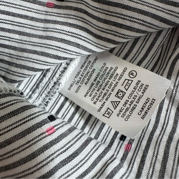 NWT Loft Floral Cotton Button Up Top - Picture 5 of 6